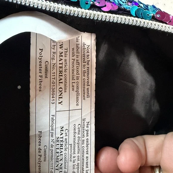 Justice Sequin Mini Backpack - Blue and Silver - Picture 9 of 10